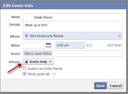 keep events private on facebook change