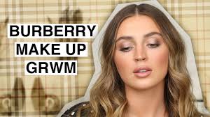 get ready with me using burberry makeup