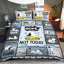 Snoopy Peanuts Lazy Nope Not Today