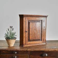 Small Antique Oak Wall Cabinet Mayfly