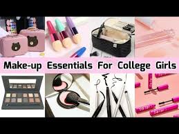 makeup essentials for college with