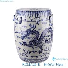 White Porcelain Fish Grass Pattern