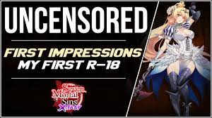 My First Uncensored R-18 Game... It's Fun. First Impressions + Tier List | Seven  Mortal Sins X-TASY - YouTube