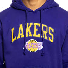 Garda lakers katamaran kompass unisex hoodie. Mitchell Ness Sweatshirt Los Angeles Lakers Purple Arch Hoody Bludshop Com