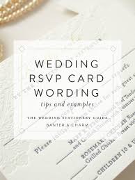 Wedding Stationery Guide Rsvp Card Wording Samples Banter