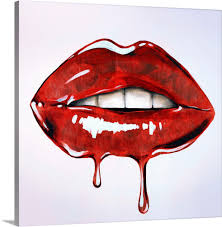 lush lips iv wall art canvas prints