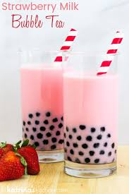 strawberry milk bubble tea