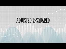 Adjusted R2 Adjusted R Squared What