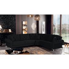 lisben corner sofa black wooden valley