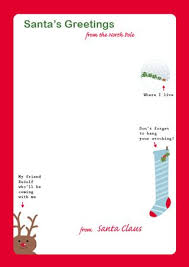 Letter From Santa On Santa Stationary Holidays Pinterest Santa