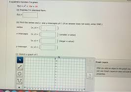 Solved A Quadratic Function F Is Given