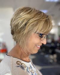 Rather than spiking layers up, keeping them angled downwards can help mask the areas where the hair is sparse, and also allow for bangs to blend seamlessly into the rest of the style. 90 Beautiful Short Haircuts For Women Over 70 Her Gazette