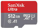 512GB Ultra MicroSDXC UHS-I Memory Card with Adapter - C10, U1, Full HD, A1, Micro SD Card - Sdsquar-512G-GN6MA Sandisk