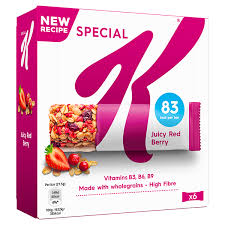 special k bars juicy red berry kellogg s