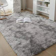 fluffy rugs rug carpet large gy
