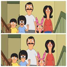 Now You Can't Unsee It-I erased the Belcher's mouths so now their noses  look like tiny smiley faces...except for Bob and his glorious mustache... :  r/BobsBurgers