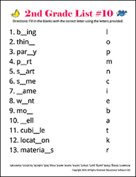 Try fifth grade spelling worksheets and printables at home with your child to prepare for spelling bees and written tests. Free Spelling Worksheets For All Grades Home Spelling Words