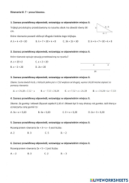 Równania - sprawdzian w kl. 7 worksheet