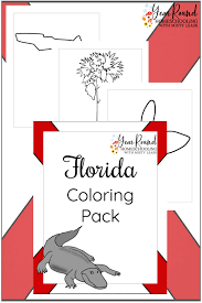 These alphabet coloring sheets will help little ones identify uppercase and lowercase versions of each letter. Florida Coloring Pages Year Round Homeschooling