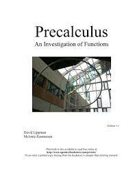 Precalculus An Investigation Of