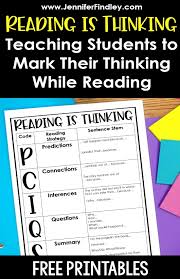 Reading Is Thinking Using Thinkmarks With Reading Strategies