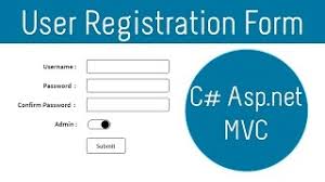 asp net mvc user registration form