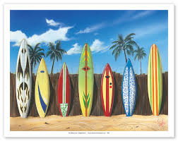 Surfboard Art Fine Art Prints