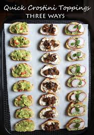 quick crostini toppings