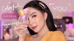 colorful macaron makeup tutorial
