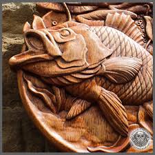 Fish Wood Carving Carp Fishing Carving