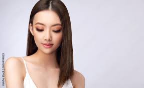 straight hair beauty chinese