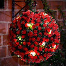 Solar Topiary Ball With Led Lights