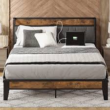 likimio queen bed frame storage