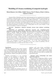 electron beam radiation crosslinking