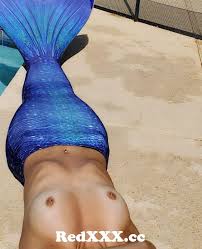 Flashing topless mermaid by the pool from octokuro topless tease by the  pool video leaked Post 