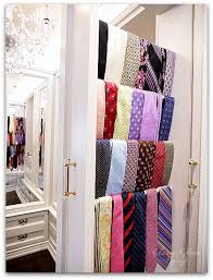 So, my hubby had a box of ties in his closet that he had no place to hang. Classy Glam Living