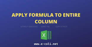 How this works is that the arrayformula tells the formula that more than one cell will be reported back (or apply this formula to more than one cell). Excel Apply Formula To Entire Column 5 Quick Methods