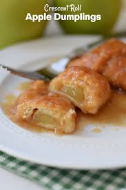 crescent roll apple dumplings with