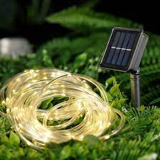 33ft 100 Led Solar Rope Lights Outdoor