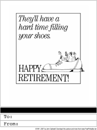 Retirement Printable Greeting Card