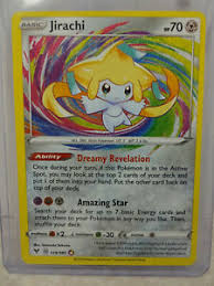 You get to look at the top 5 cards of your deck and grab one trainer card you'll find there. Jirachi 119 185 Pokemon Card Vivid Voltage Amazing Ultra Rare Psa 10 Pokemon Trading Card Game Cards Merchandise Anerabyav Toys Hobbies