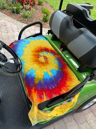 Golf Cart Seat Cover Tie Dye Terry
