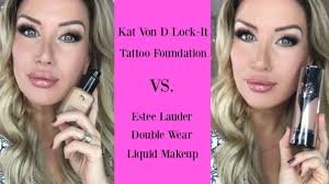 estee lauder double wear vs kat von d