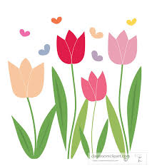 Flower Clipart-cute spring tulips ...