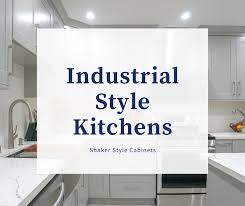 This custom made industrial cabinet would work great as a kitchen island, bar cart or any other storage cabinet. Industrial Style Kitchens With Shaker Style Cabinets Best Online Cabinets