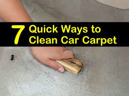 7 quick ways to clean car carpet