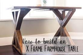 How To Build An X Frame Farmhouse Table