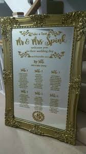 Very Large Gilded Gold Mirror Wedding Table Seating Plan In Exeter Devon Gumtree