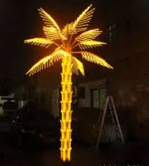 Green Led Palm Tree For Garden 10 Feet