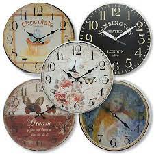 New 29cm Round Wall Clock Rustic French